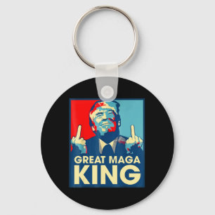 Porte-clés Anti Biden Le Grand Maga King amusant Trump Ultra 