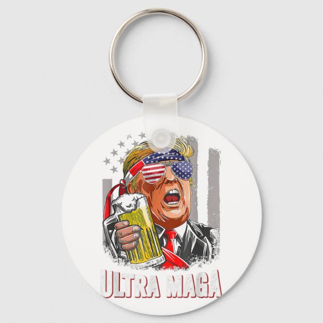 Porte-clés Anti Joe Biden Ultra Maga (Recto)