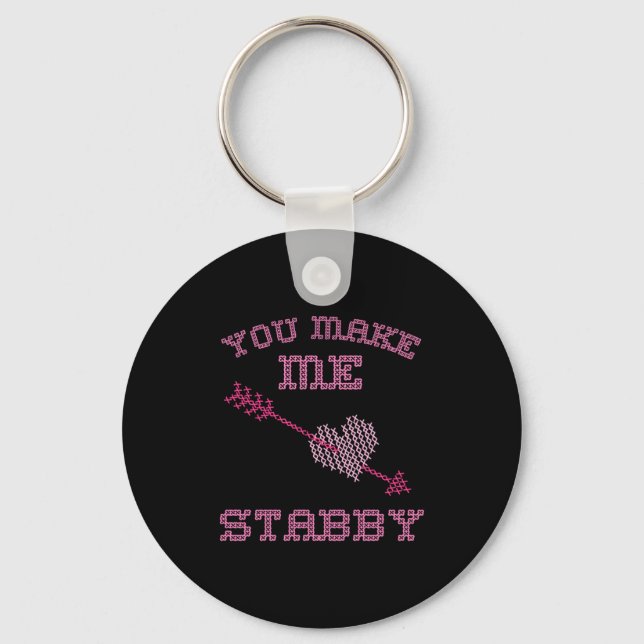 Porte-clés Anti Valentine Ugly Valentines Day Feeling Stabby  (Recto)