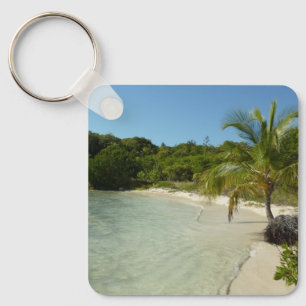 Porte-clés Antiguan Beach Beautiful Tropical Landscape