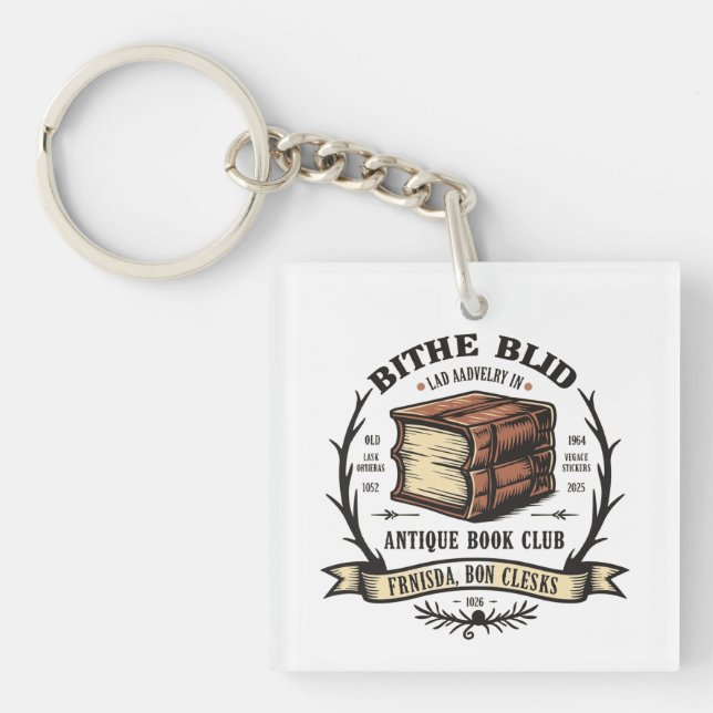 Porte-clés Antique Book Club (Devant)