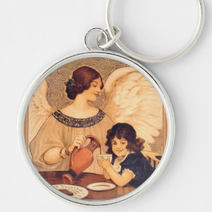 Porte-clés Antique française au chocolat