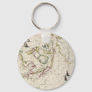 Porte-clés Antique Map of the East Indies