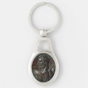 PORTE-CLÉS ANTIQUE ROMAIN BRONZE MEDALLION SEPTIMUS SÉVERS