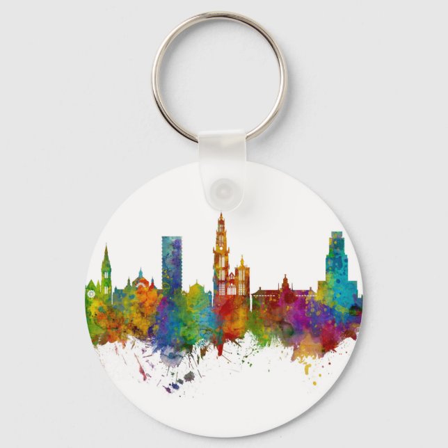 Porte-clés Antwerp Skyline (Recto)