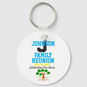 Porte-clés Any Name Family Reunion with Any Date -
