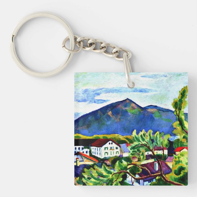 Porte-clés Août Macke - Paysage de printemps à Tegernsee (Devant)