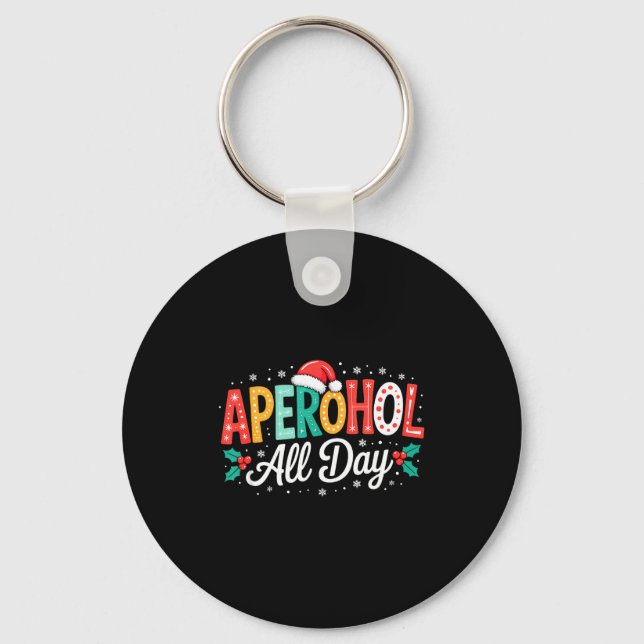 Porte-clés Aperohol All Day - Funny Christmas Spritz  (Recto)
