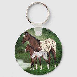 Porte-clés Appaloosa Horse Mare and Foal