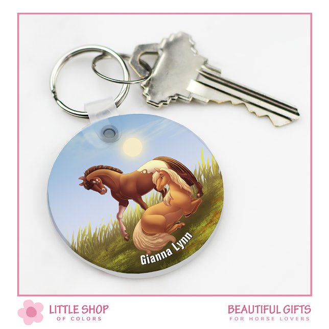 Porte-clés Appaloosa Horse Palomino Pony Monogramme (Créateur téléchargé)