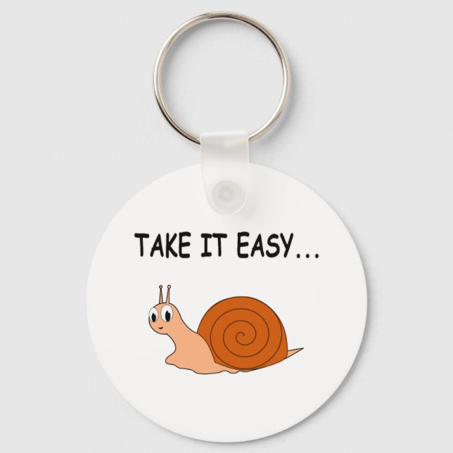 Porte-clés Apportez-le facilement mignon escargot de dessin (Recto)