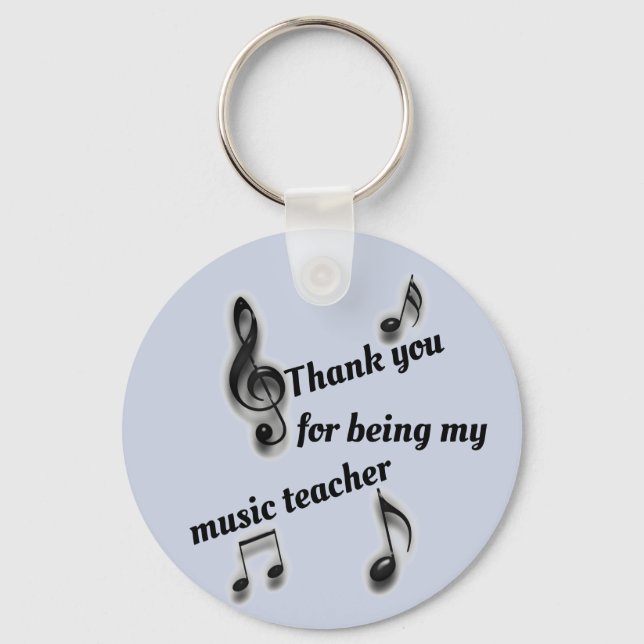 Porte-clés Appréciation de l'enseignant de musique Merci bon  (Recto)