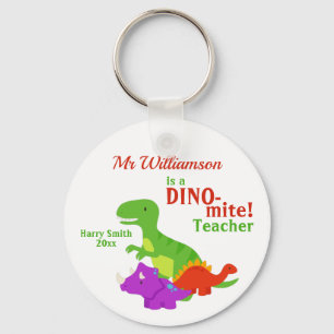 Porte-clés Appréciation de l'enseignant Dino-mite Dinosaure