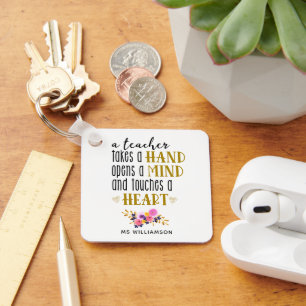 Porte-clés Appréciation de l'enseignant Typographie Ornement 