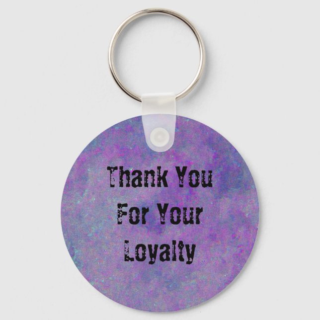 Porte-clés Appréciation du client Purple Business Promotion (Recto)