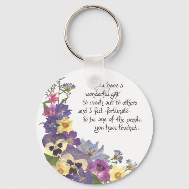 Porte-clés appréciation ou merci à l'infirmière (Recto)