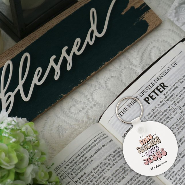 Porte-clés Appréciation personnalisée des enseignants de foi  (Créateur téléchargé)