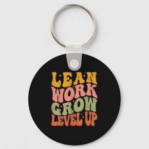 Porte-clés Apprendre Le Travail Augmenter Le Niveau De La Mot