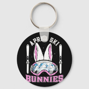 Porte-clés Apres ski Bunnies Lapin Neige Skieuses Femme Ski P