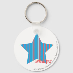 Porte-clés Aqua mince 2 de rayures