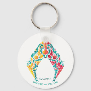 Porte-clés Aquaman   Aquaman & Mera Themed Seashell Logo
