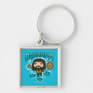 Porte-clés Aquaman   Chibi Aquaman Undersea Graphic
