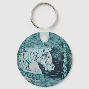 Porte-clés Aquamarine du carrousel