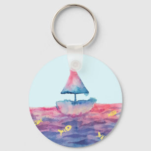 Porte-clés Aquarelle