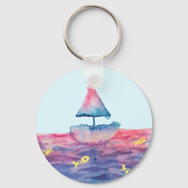 Porte-clés Aquarelle (Recto)