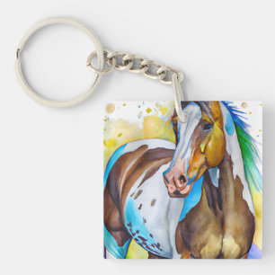 Porte-clés Aquarelle de Cheval de peinture
