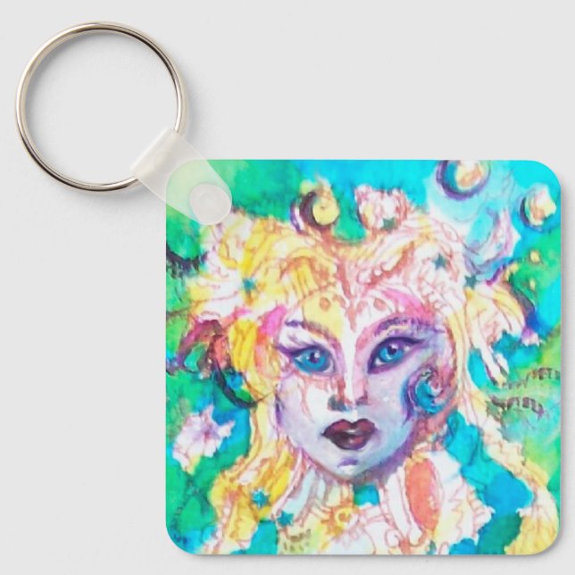 Porte-clés Aquarelle de l'Imaginaire de la table FAIRY (Recto)