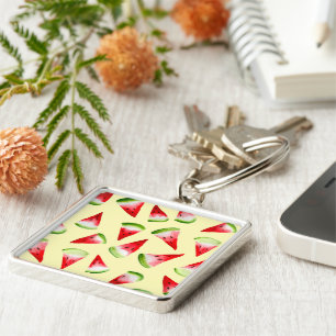 Porte-clés Aquarelle de pastèque fruit mignon