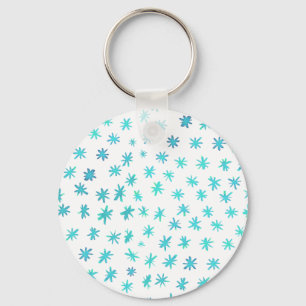 Porte-clés Aquarelle étoile - turquoise