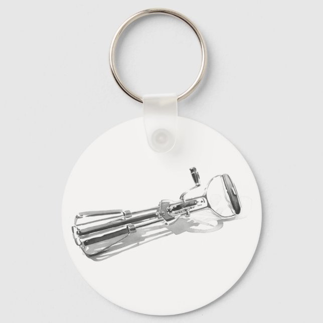 Porte-clés Aquarelle "Heavy Duty Egg Beater" Cuisine Art (Recto)