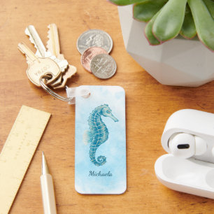 Porte-clés Aquarelle Plage de Seahorse