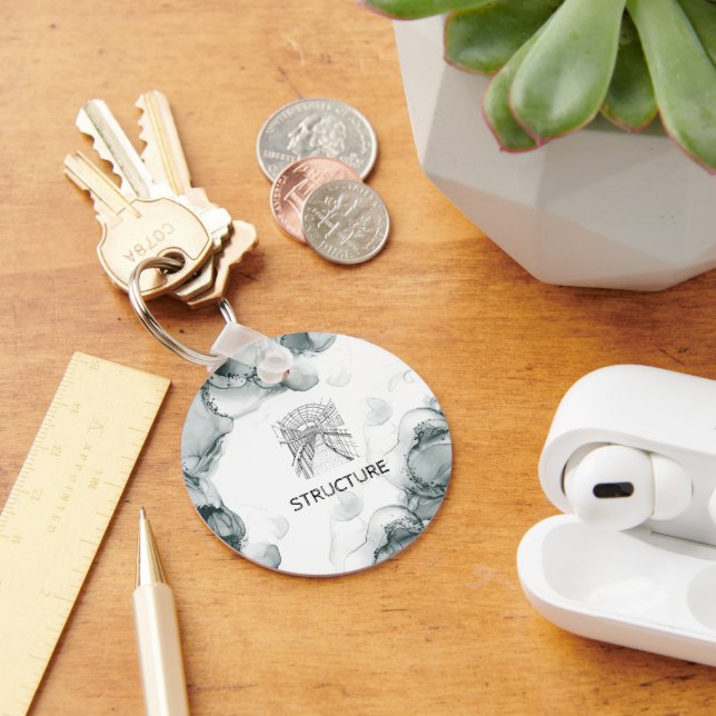 Porte-clés Aquarelle ton Leeds (Bureau)