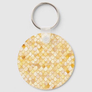 Porte-clés Aquarelle Wonky Gold Parties scintillant métal sir