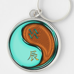 Porte-clés Aquarius & Dragon de Bois