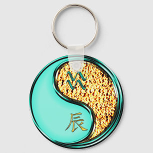 Porte-clés Aquarius & Dragon de feu