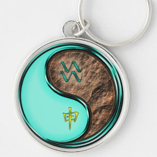 Porte-clés Aquarius et singe de la Terre
