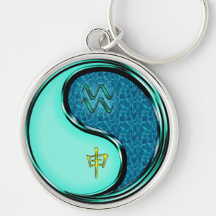 Porte-clés Aquarius et singe de l'eau