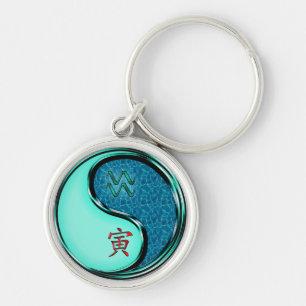 Porte-clés Aquarius et Tigres d'eau