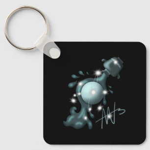 Porte-clés Aquarius Uranus Zodiac Métal