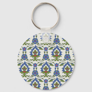 Porte-clés Arabe Traditionnel : Carrelage Iznik sans couture.