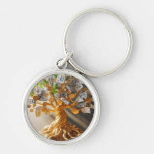 Porte-clés Arbre à Argent
