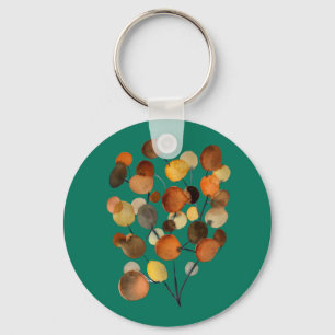 Porte-clés Arbre Abstrait brun d'automne
