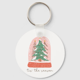 Porte-clés Arbre Cadeau De Noël C'Est La Saison