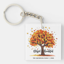 Arbre d'automne heureux Thanksgiving béni