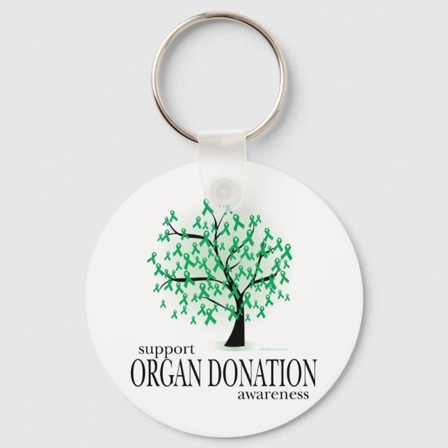 Porte-clés Arbre de don d'organes (Recto)