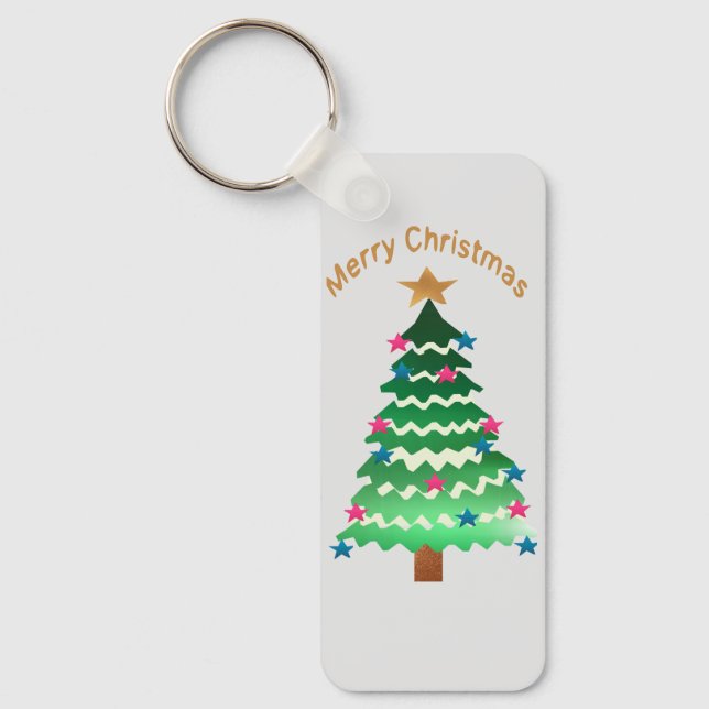 Porte-clés Arbre de Noël Cercle clé : (Recto)